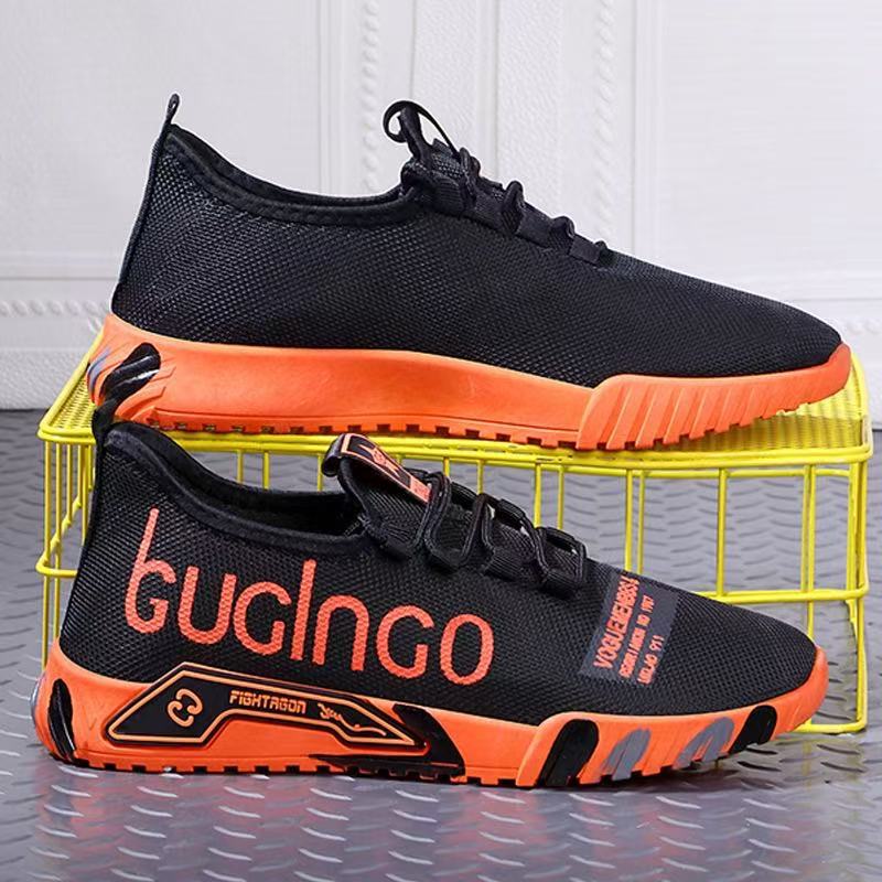 Spring, summer and autumn new young men's trendy sports shoes casual running cloth shoes men's trendy cloth shoes