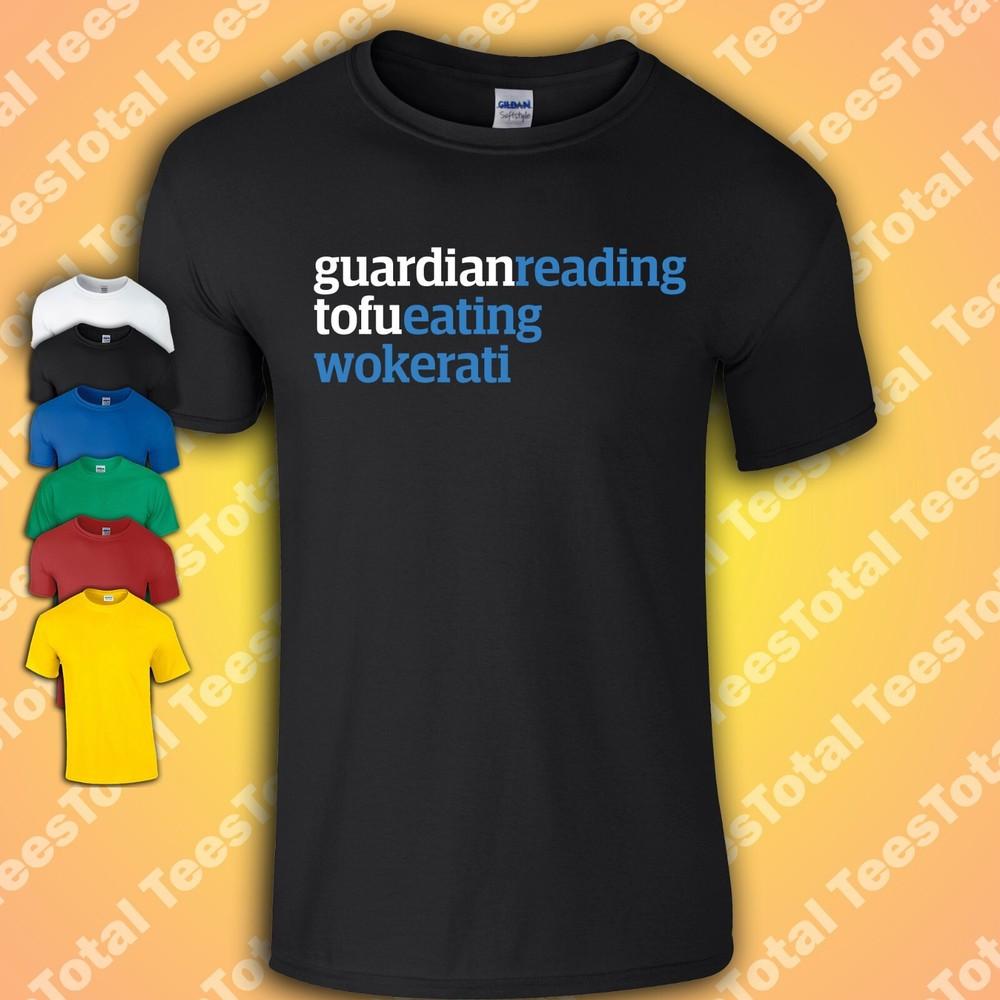 Guardian Reading Tofu-Eating Wokerati T-Shirt | Labour | Tories | Politics | XL