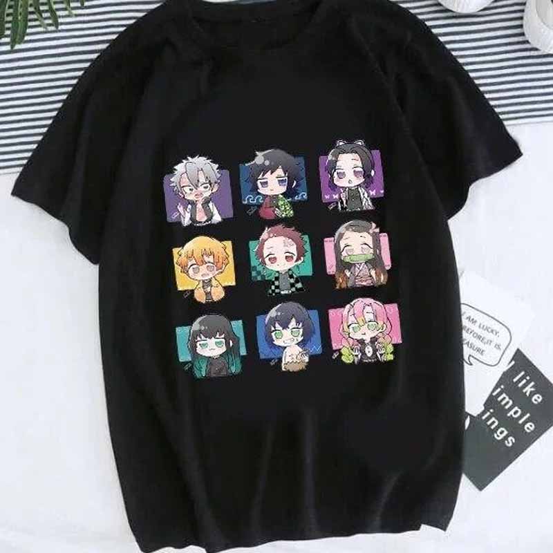 

Аниме Demon Slayer Kamado Tanjirou и Kamado Nezuko Eyes Футболка с графическим принтом Мужчины Женщины Футболки большого размера Горячая футболка с мангой Футболка Harajuku 4XL