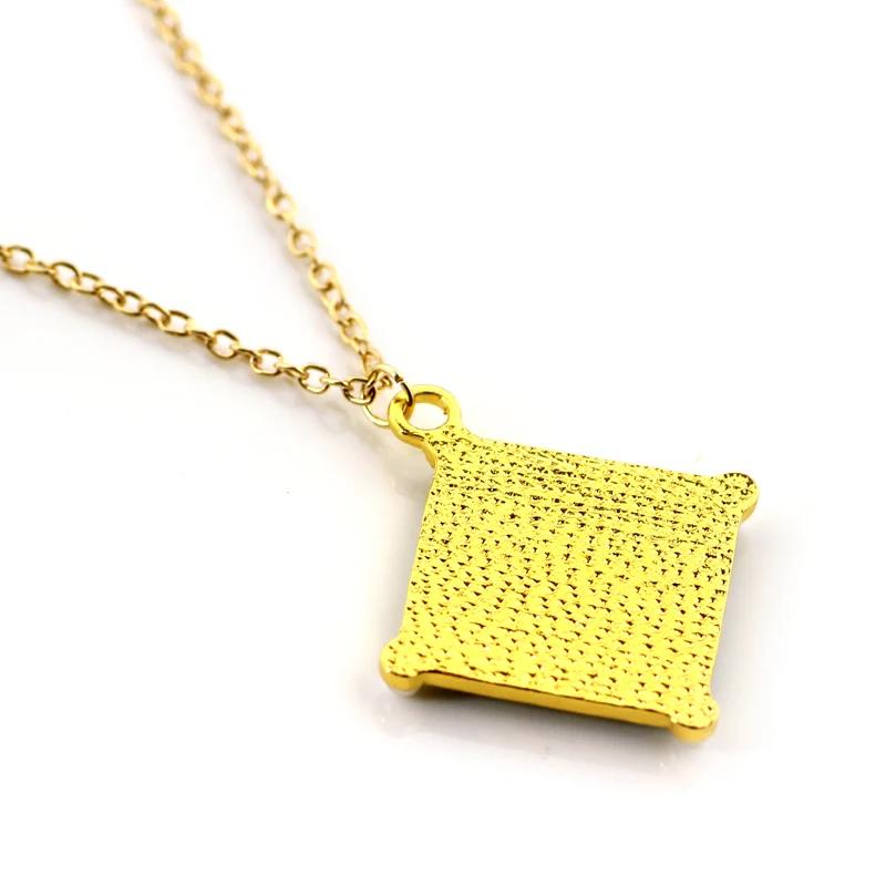Triss Merigold Medaillon Anhänger Halskette Perlen Goldkette Zauberer The Witcher Cosplay Schmuck Halsketten Damen Herren Zubehör
