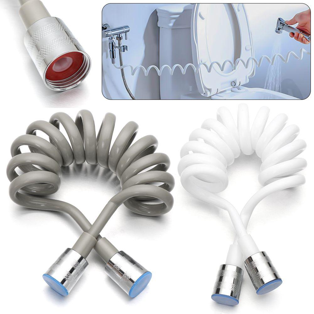 Bathroom Accessories Telephone Line Style Anti-wrap Water Plumbing Toilet Bidet Bath Sprayer Connect Pipe Spring Shower Hose