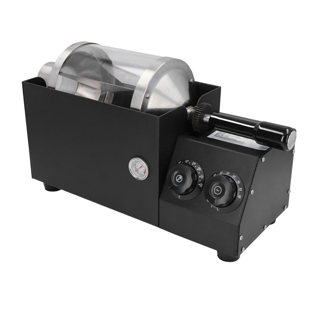 Coffee Bean Roaster Adjustable Temp Automatic Glass Coffee Bean Baker with Timer for Soybean Sesame