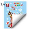 Removable Winter Stickers for Kids Christmas Window Stickers, Static PVC Decals with Santa Claus Reindeer Snowman Cheerful Seasonal Glass Patterns,