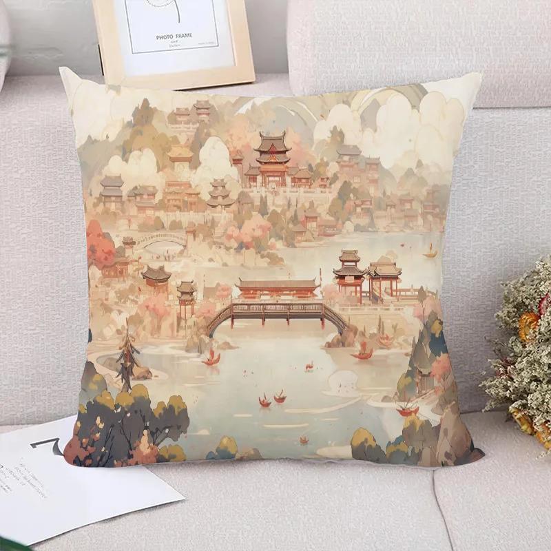 Chinese Style Children's Cushion Cover Decorative Pillowcase  Case x Pillow Cases Home Decoration Accessories Cushions