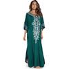 Embroidery Kaftan Beach Tunic Cotton Beach Cover Up Saida De Praia Swimsuit Women Bikini Cover Up