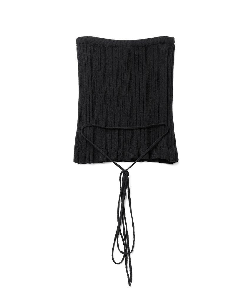 TTUDEMENT Knit Bustier Top_Black