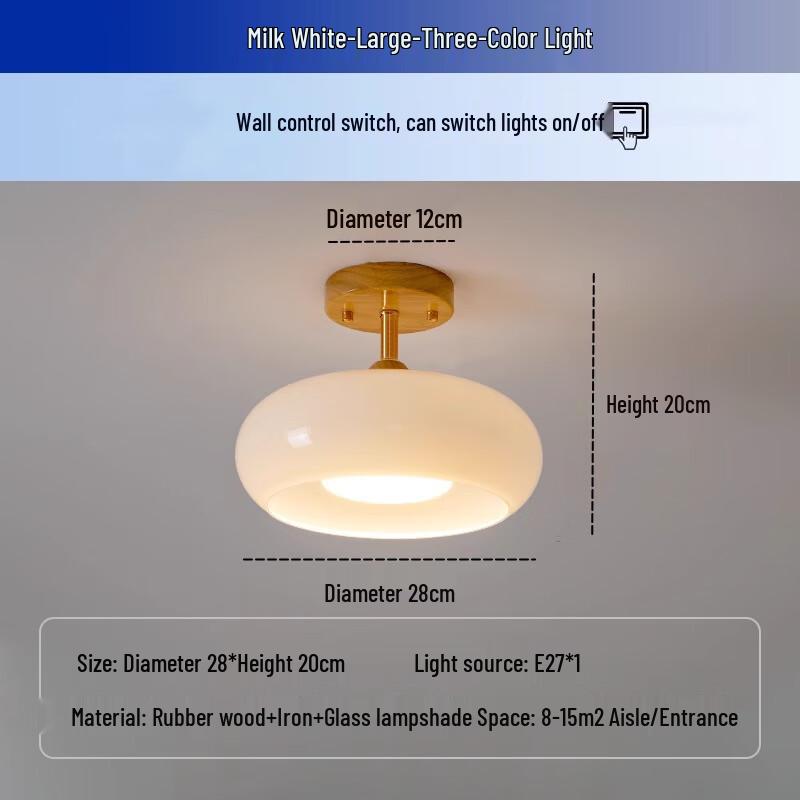 Xuan Yong Mid-century Persimmon Ceiling Light