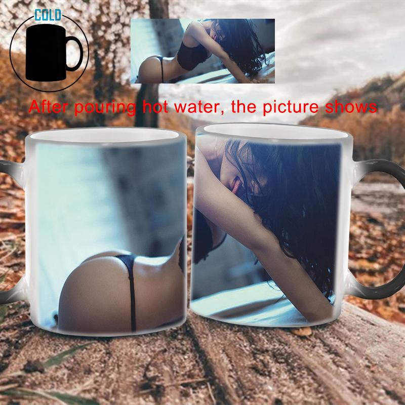 Creative Color Changing Mug Seductive Beauty BSKT-200 Custom Cup Color Change Mugs Coffee Cups Drinkware Sublimation Tumblers