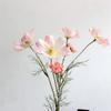 Artificial Gesang Flower Single Branch 4 Fork Queen Cosmos Fake Flower Silk Flower Bouquet Living Room Wedding Home Decoration