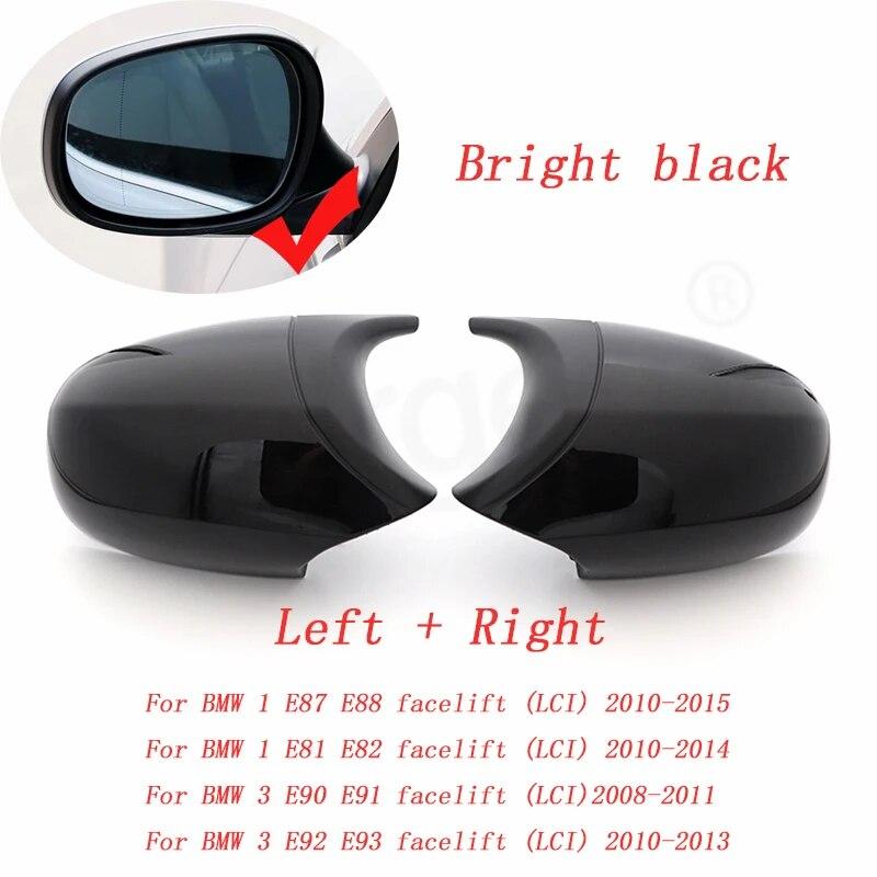 Side Rearview Mirror Cap Wing Mirror Cover Fit For BMW E90 E91 2005-2011 E92 E93 2006-2013 E81 E82 E88 E87 E88 Car Accessories
