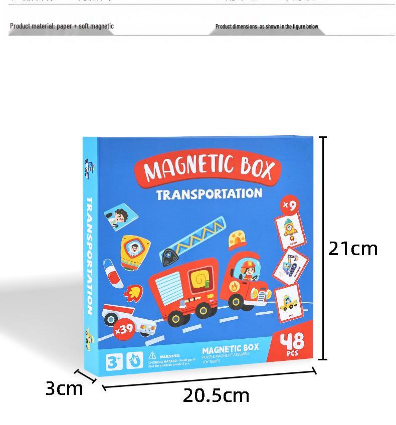 DIY Magnetic Dress-Up Toy: Character Face and Outfit Puzzle for Kids Ages 3-6