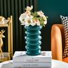 1PC Plastic Spiral Decorative Vase Scandinavian Flower Arrangement Kitchen Living Room Bedroom Home Wedding Decoration Ornament