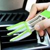Multifunction Car Air Vent Cleaner Mini Double-end Micro Fiber Vent Duster Removable Cloth Cover Portable Cleaning Brush For Car