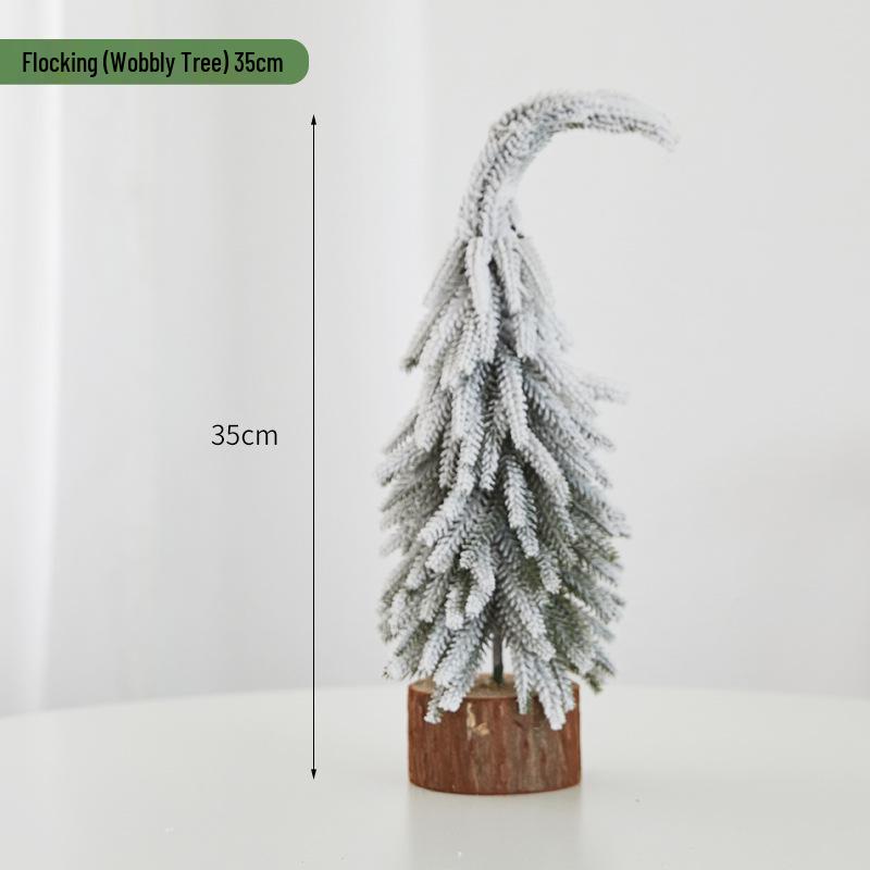 

Мини Рождественская елка Снежный орнамент для украшения рабочего стола