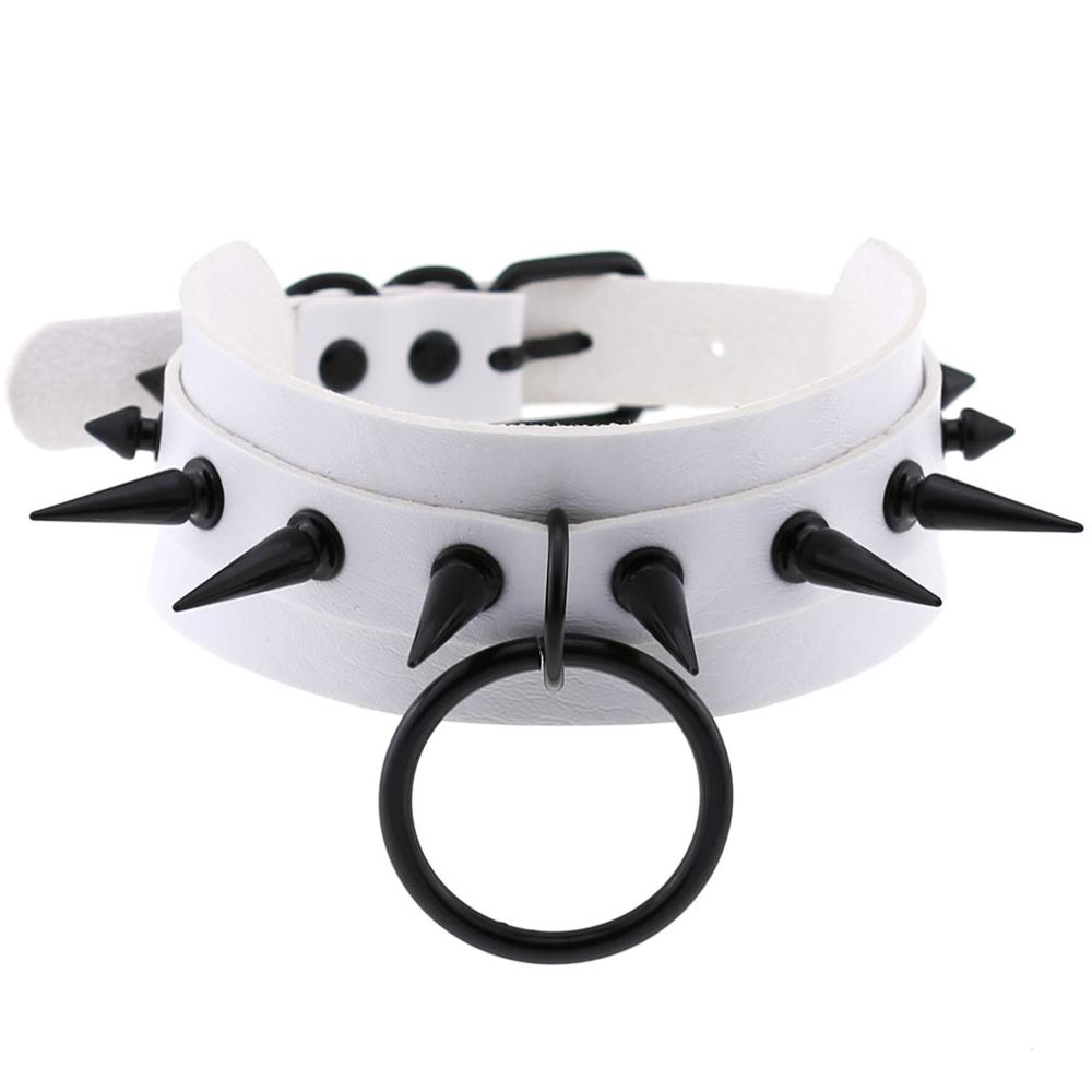 Black Choker Spiked Necklace For Women Cosplay Collar Girls Party Club Chockers Gothic Jewelry Emo Accessories
