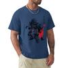 Brotherhood Sumi-e T-Shirt Boys Animal Print Shirts Graphic Tees Funnys Quick Drying Mens Shirts Graphic Tee