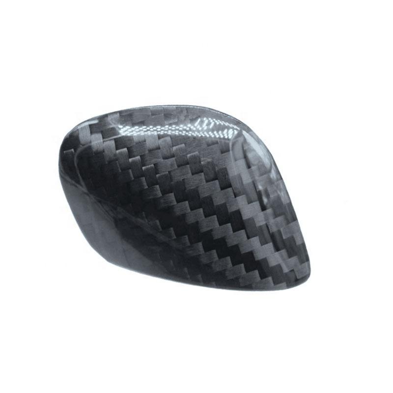 Carbon Fiber Car Gear Knob Cover for Volkswagen Passat B6/B7/B8 Golf MK4/MK5/MK6/MK7 for Touran-Black Interior Decoration