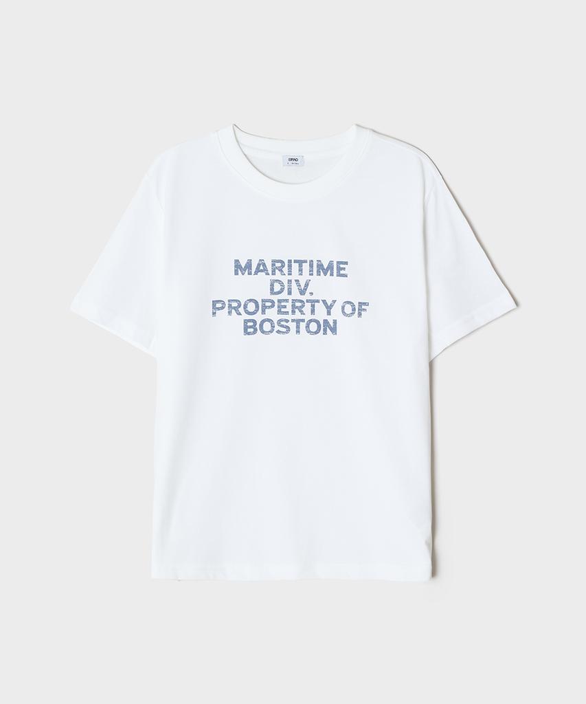 Seupao [Cool] Boston Simple Letter Short Sleeve T-Shirt_Sprpg37G72