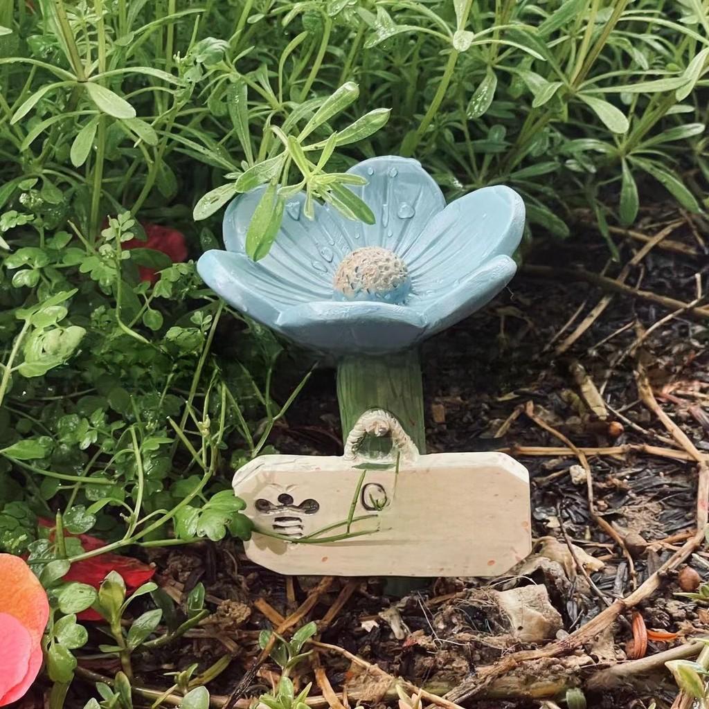 Insect Drink Dispenser Resin Flower Shape Garden Decor For Gifts And Home Decor