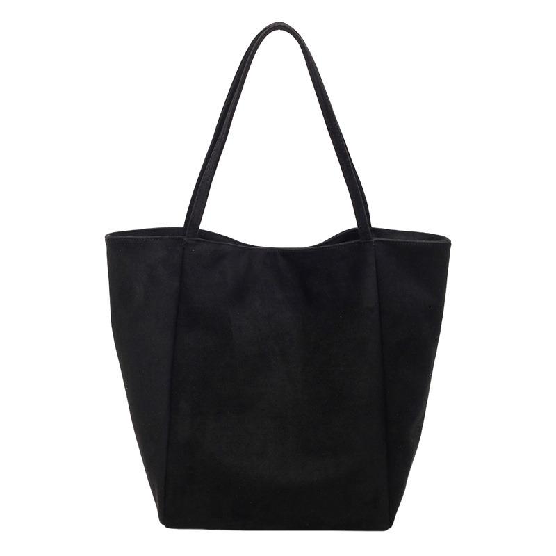 Casual commuting retro suede large-capacity bag women's new autumn and winter shoulder bag tote bag