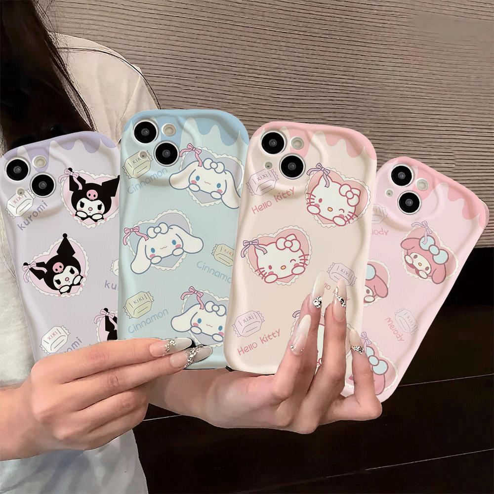 Sanrio Hello Kitty Kuromi Case For Iphone 17 Pro Max 17 Air 16 15 14 13 12 11 Pro Max 16e Plus12 13 mini INS Pochacco Cute Cover