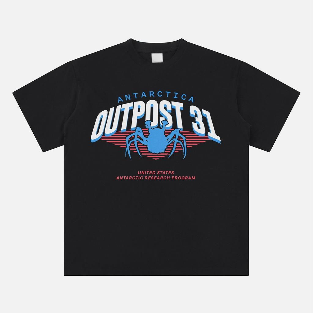 La Cosa Base 31 Antártida Película de Terror Camiseta Hombres Mujeres Gráfico Retro Algodón Manga Corta