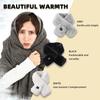 USB Soft Plush Heated Scarf for Women and Men Fashion Faux Fur Cold Resistant and Warm Winter Scarf Washable Neck Heating Scarf
