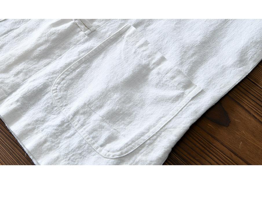2025 Men's Chinese Style Cotton Linen Long Sleeve Tang Suit Hanfu Shirt, Plus Size Loungewear