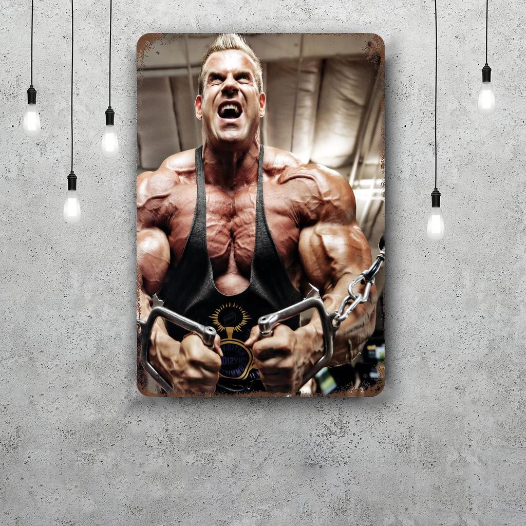 Bodybuilding Funny Bar Metal Sign Retro Plaque Vintage Sign Alcohol Drinker Pub Club Man Cave Kitchen Wall Decoration