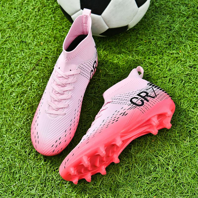 Unisex Breathable Soccer Shoes FG Outdoor Sports Grass Outsole Non-Slip Design for Teenagers New Arrivals Size 35-45
