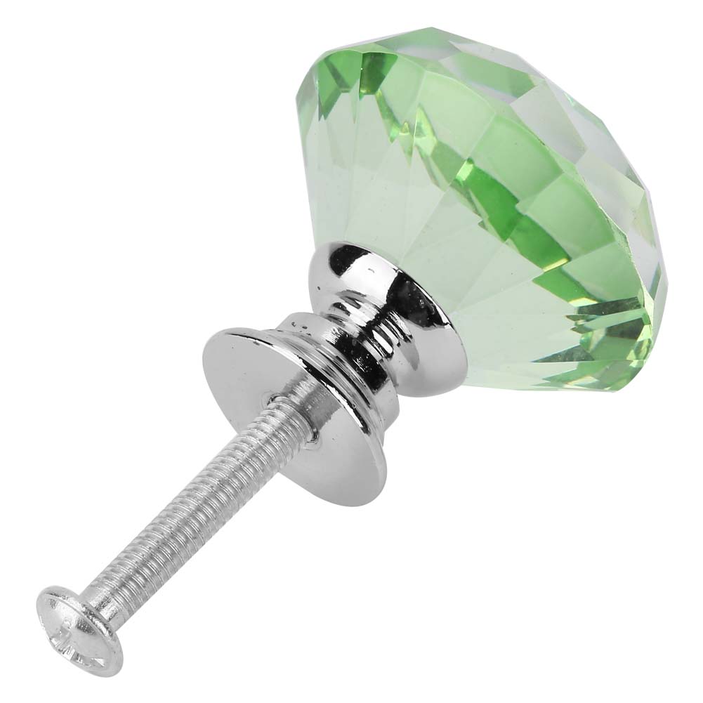 1PCS 30mm   Shape   Glass Pull Handle Cabinet Drawer Door Knob (Transparet)