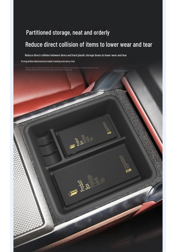 Compatible Armrest Box Storage for 2023-2026 Land Rover Range Rover Sport Central Console Accessories