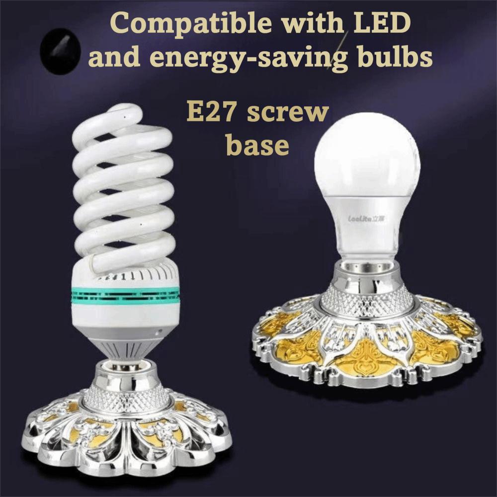 Golden Base E27 Lamp Socket Fixed Base Light Fixture Parts Stylish Holder Bulb Holder  Base Stand