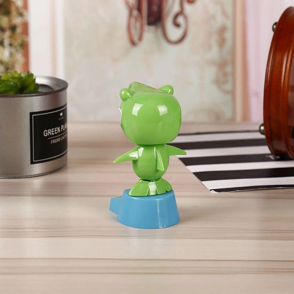 Car Ornament Dashboard Bobbling Dancing Toys Solar Powered Shark Shaking Head Toy Solar Swing Shark