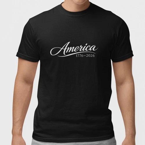 Америка 1776-2026 Патриотическая рубашка Футболка к 250-летию США Унисекс XXXL