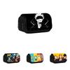 Jujutsu Kaisen Pattern Double Layer Flip Cover Stationery Storage Pencil Bag For Middle School Students