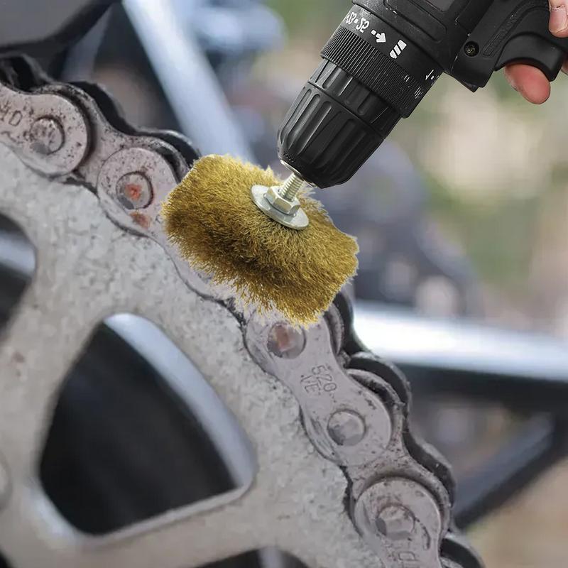 Drill Wire Brush Auto Parts Adhesive Removal Brush Pen Wheel Cup Brushes Abrasive Copper Brass Wire Wheel Brush Tool For All