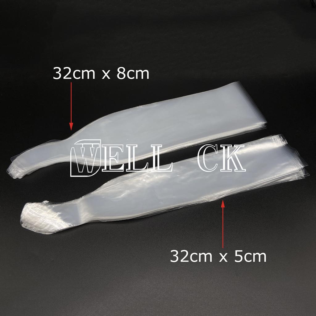 500 teile/schachtel Dental Material Einweg Licht Härtende Schutzhülle Lichtleiter Licht Stick Hülse 32*5cm/32*8cm