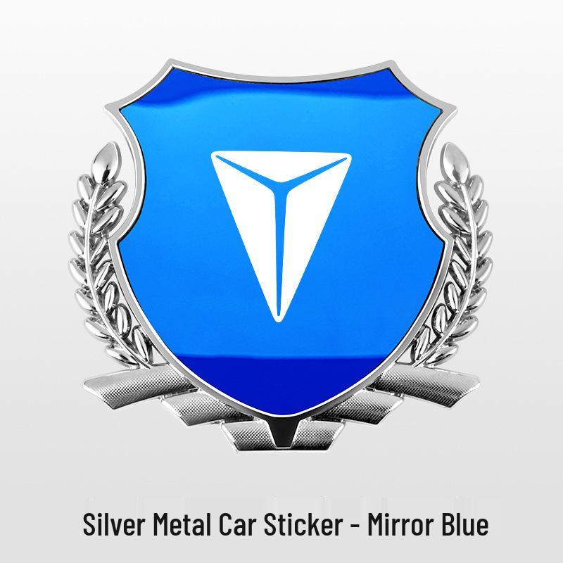 Metall-Ähren-Seitenemblem-Aufkleber für Shenlan S05/S07/SL03/L07/S09/G318/S7 Autos