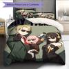 Juego de Ropa de Cama con Estampado de Dibujos Animados Colcha Funda de Colcha Funda de Almohada Decoración del Hogar Regalo de Cumpleaños (1 * funda nórdica + 2 * fundas de almohada, sin núcleo)