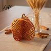 Thanksgiving Seasonal Tabletop Decor Wooden Pumpkin Decor Vintage Striped Hollow Carved Ornament Autumn Housewarming Gifts for Home Party,