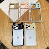 3D Cute Cat Ear PC+TPU Transparent Phone Case For iPhone 17 Pro Max 16 15 14 13 Shockproof Clear Protective Back Cover
