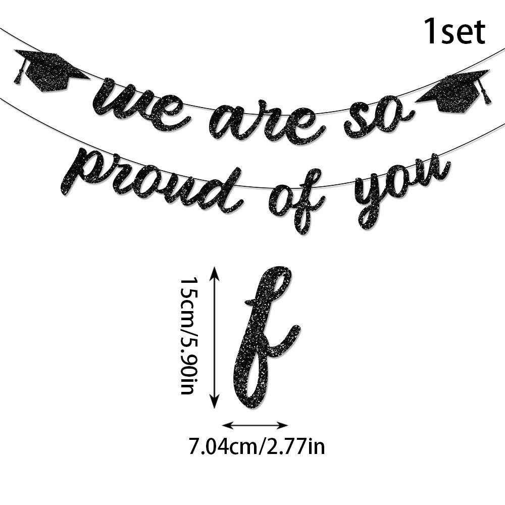 Graduation Theme Season Flash Paper Banners Party Scene Decoration Props