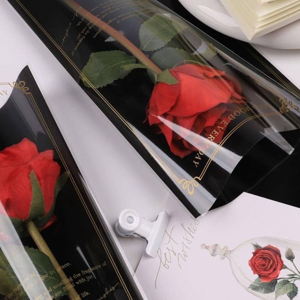 50pcs Waterproof Flower Packaging Bag Transparent Bouquet Packaging Sleeve  Anniversary
