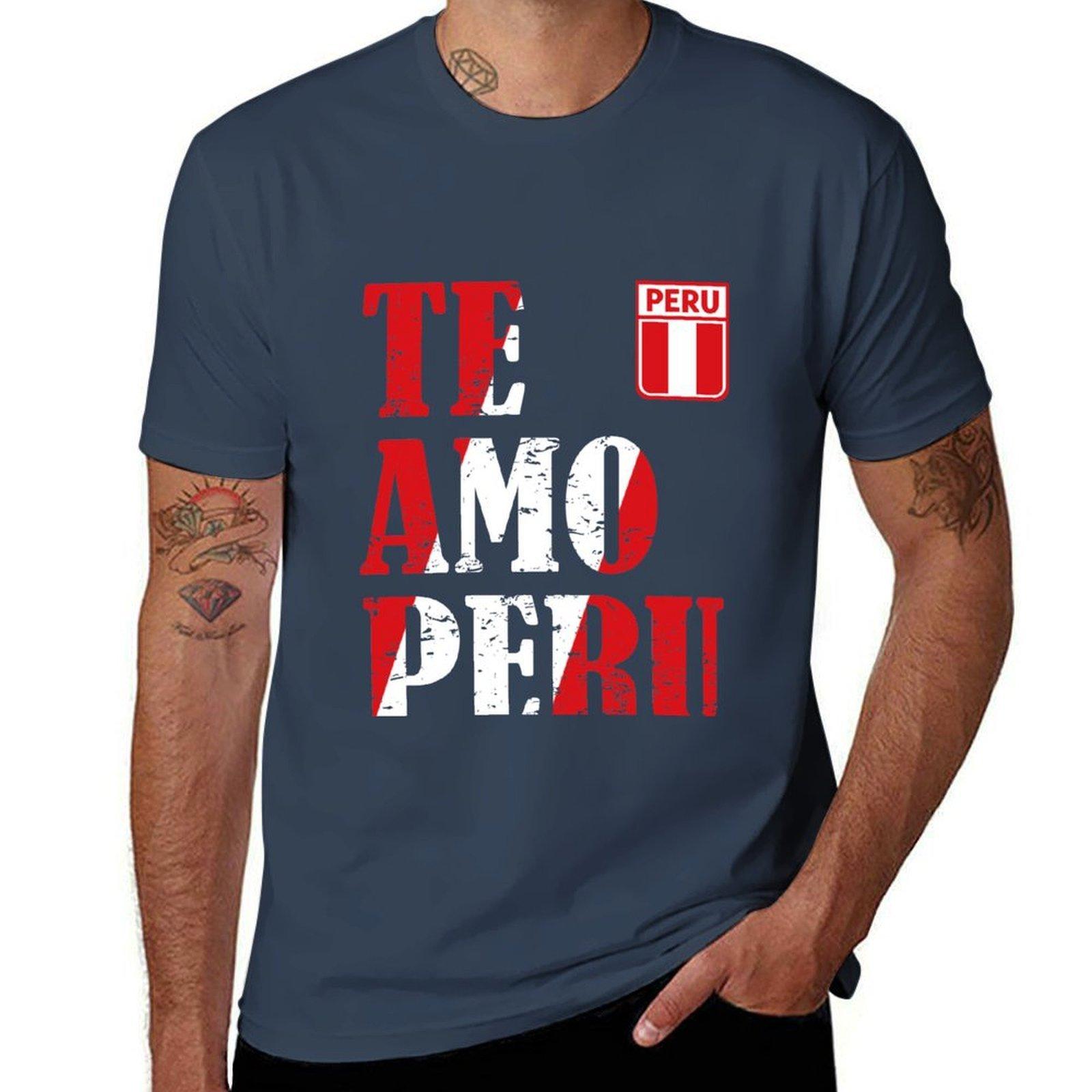 I Love Peru Te Amo Peru Tshirt Creative Graphic Tee Shirt S