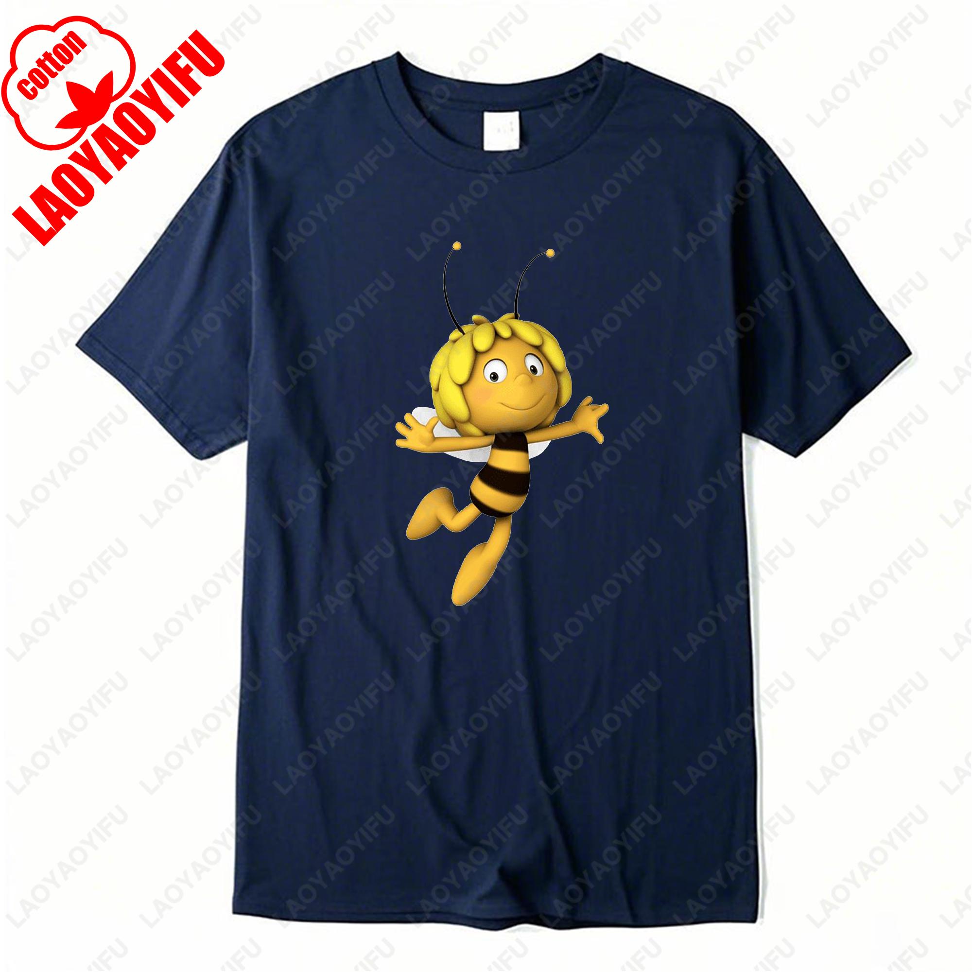 

Maya The Bee Movie Cute Tshirt Funny Summer Fashion Short Sleev Popular Commuter Unisex Tees Cotton Men Women Harajuku Tops Gift M