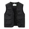 New Men's High-quality Multi Pocket Quick Drying Lightweight Vest, Outdoor Hiking Vest,casual Versatile Oversized Fishing Jacket