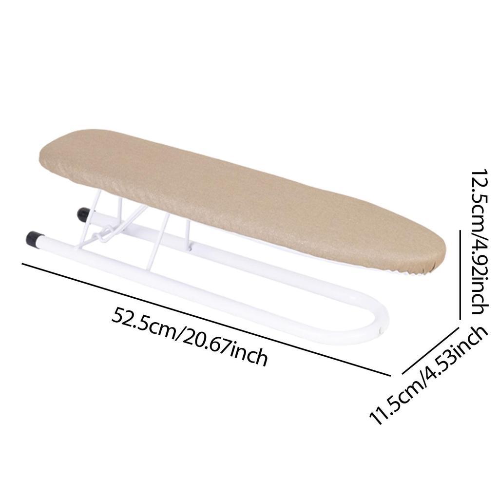 Foldable Ironing Board Sleeve Cuffs and Collars Handling Stable, Compact, Ironing Garments Home Travel Use Portable Space Saving