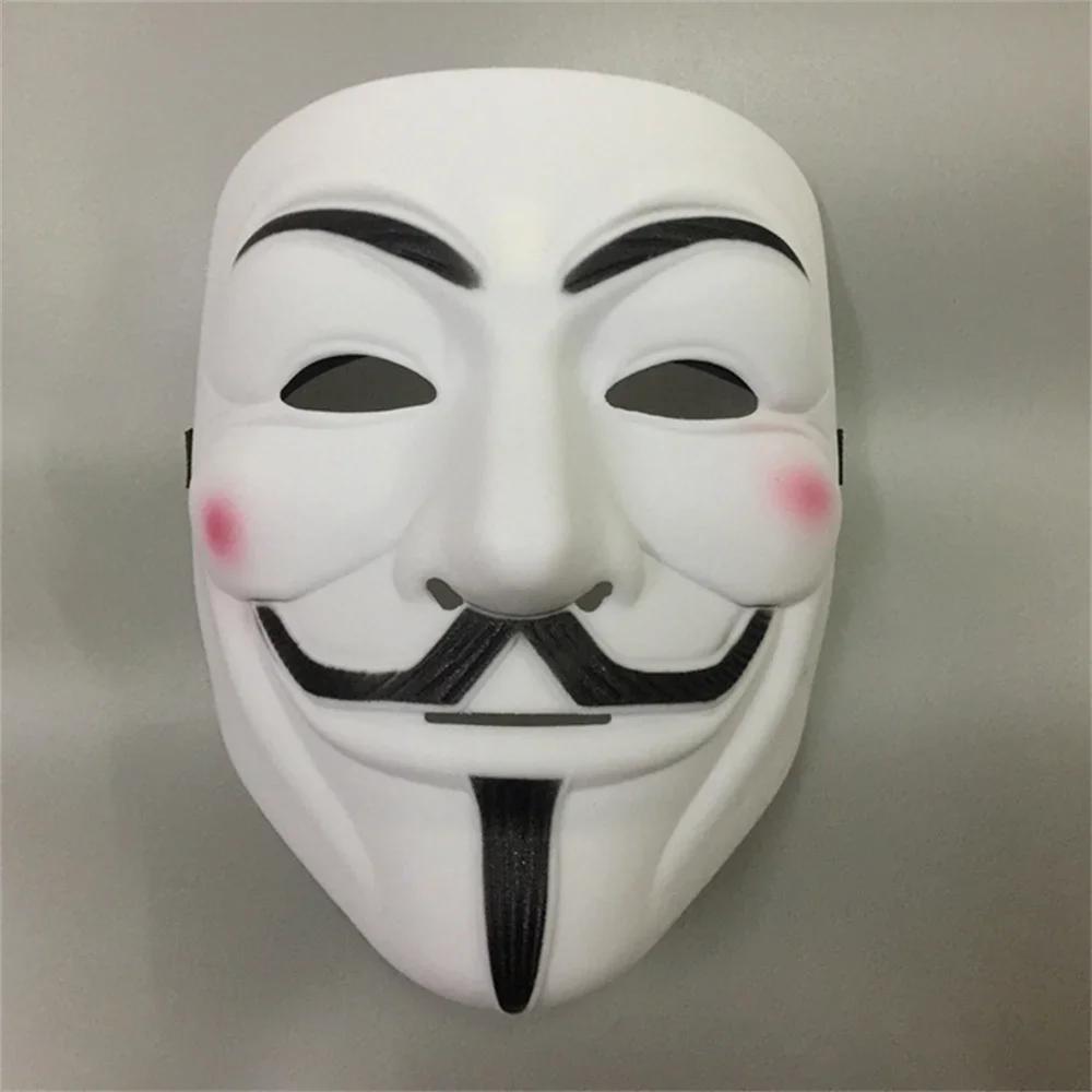 Halloween The V for Vendetta Party Cosplay Masque Mask Anonymous Guy Fawkes Fancy Dress Adult Costume Accessory Macka Mascaras