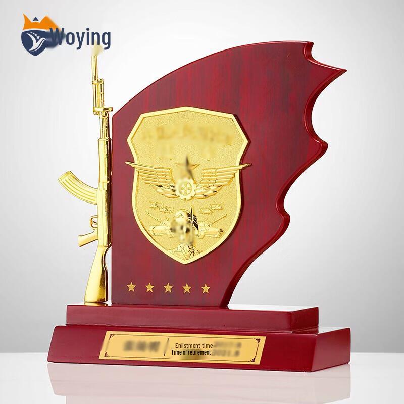 Military Service Commemorative Wooden Plaque